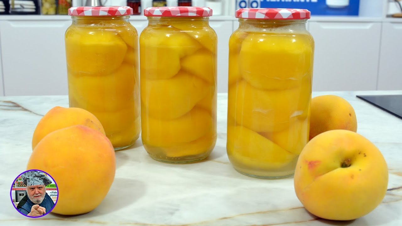 Receta de Melocotón en almíbar