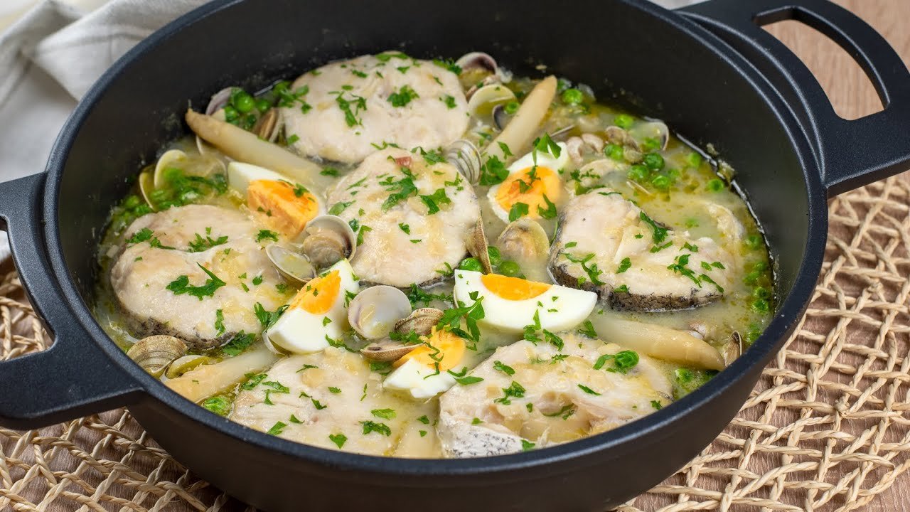 Receta de Merluza a la vasca
