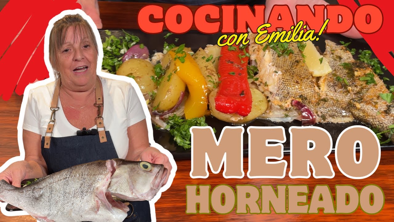 Receta de Mero al horno con patatas panaderas