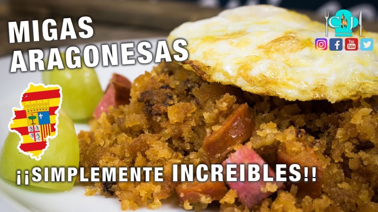 Receta de Migas aragonesas