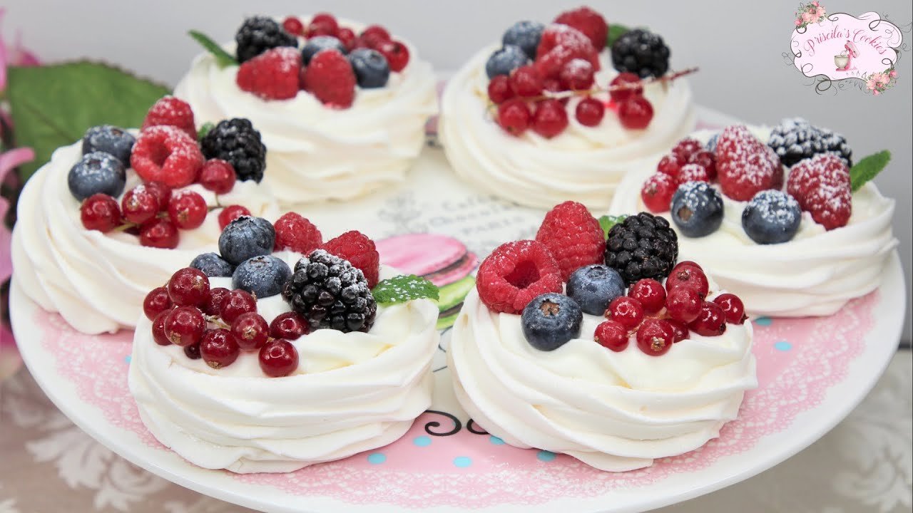 Receta de Mini pavlovas