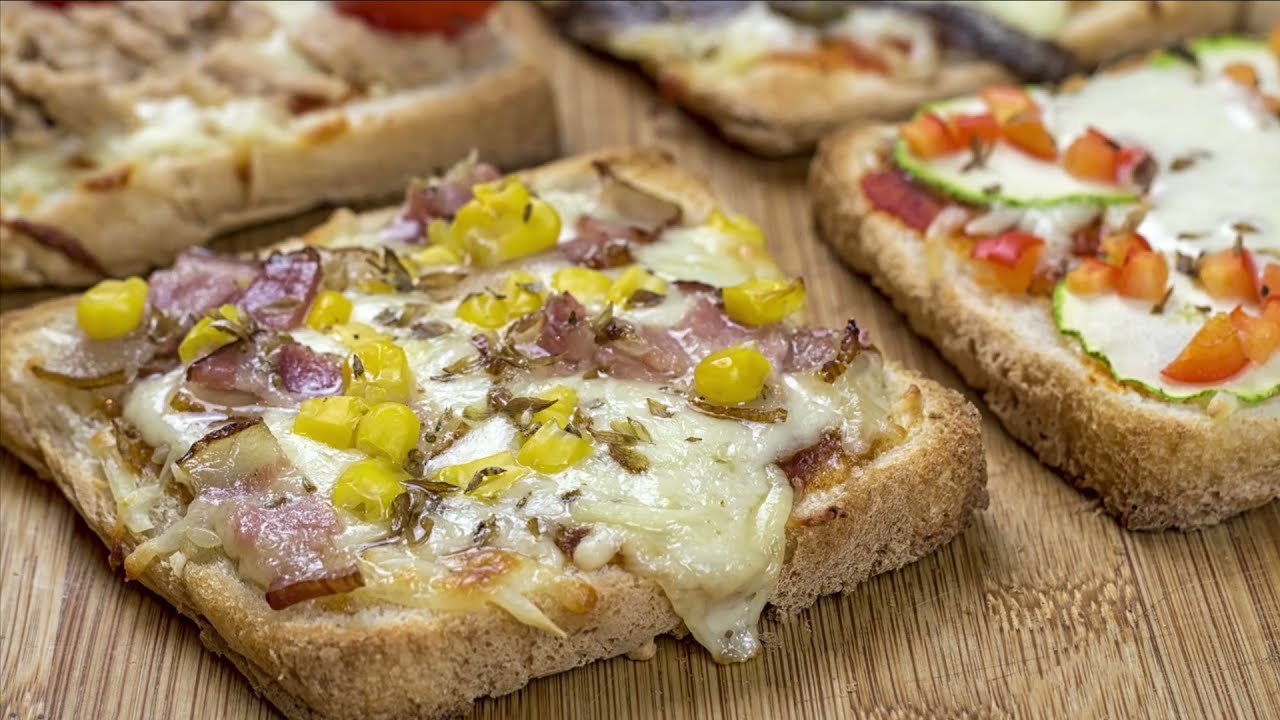 Receta de Mini pizzas con pan de molde