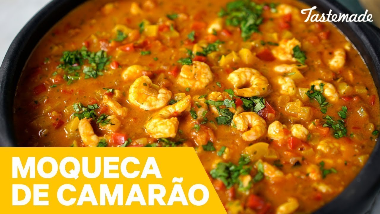 Receta de Moqueca con Camarao