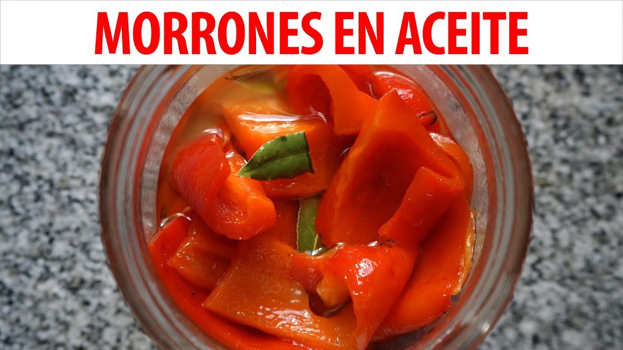 Receta de Morrones en aceite de la abuela