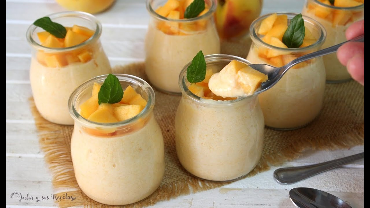 Receta de Mousse de melocotón
