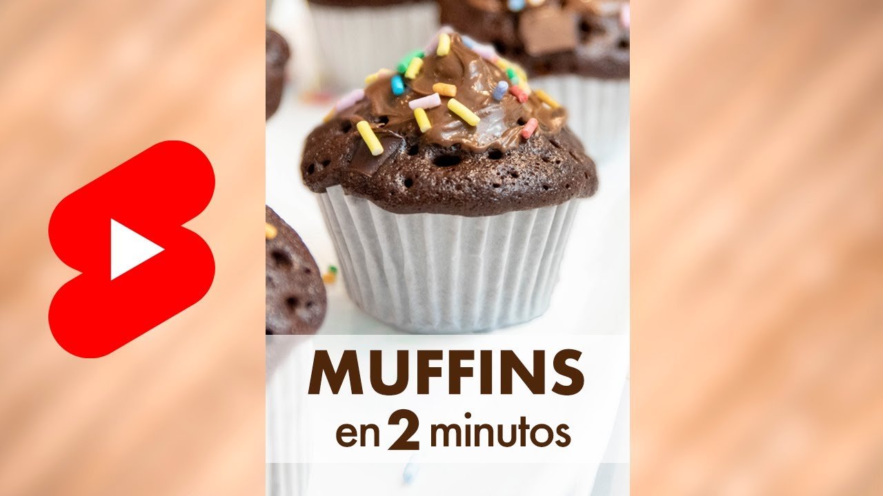 Receta de Muffins al microondas