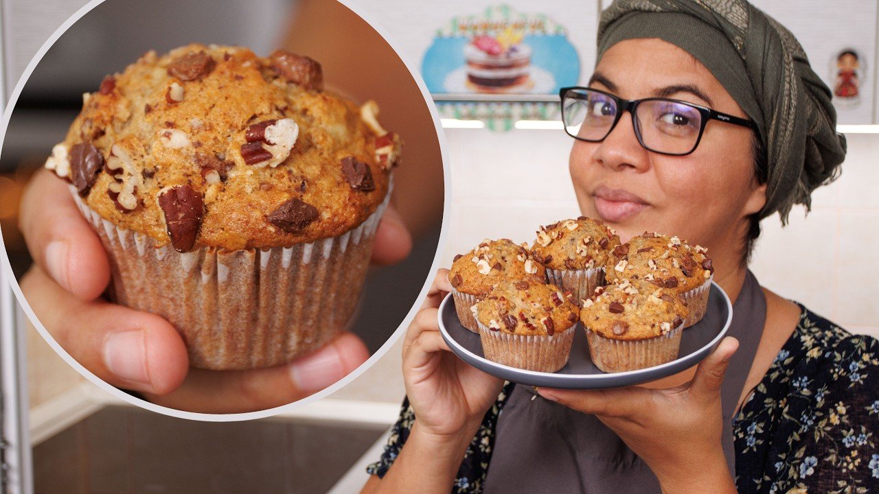 Receta de Muffins de Banana y Nuez