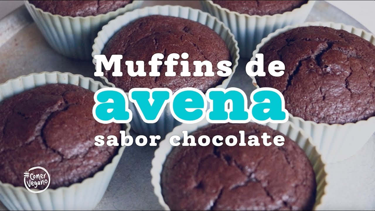 Receta de Muffins de chocolate y avena fitness