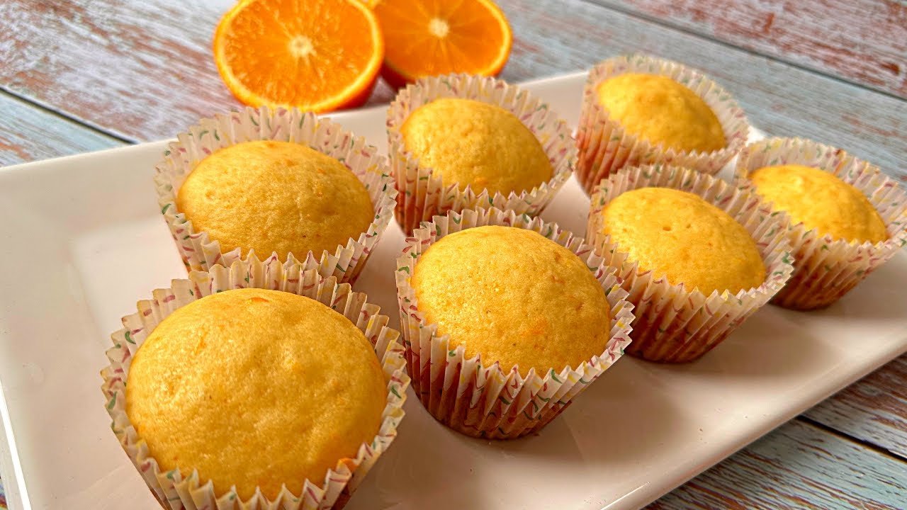 Receta de Muffins de naranja caseros