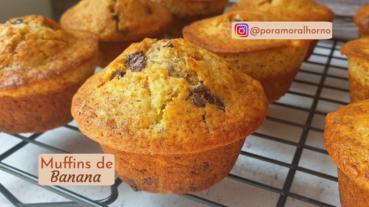 Receta de Muffins de plátano o banana