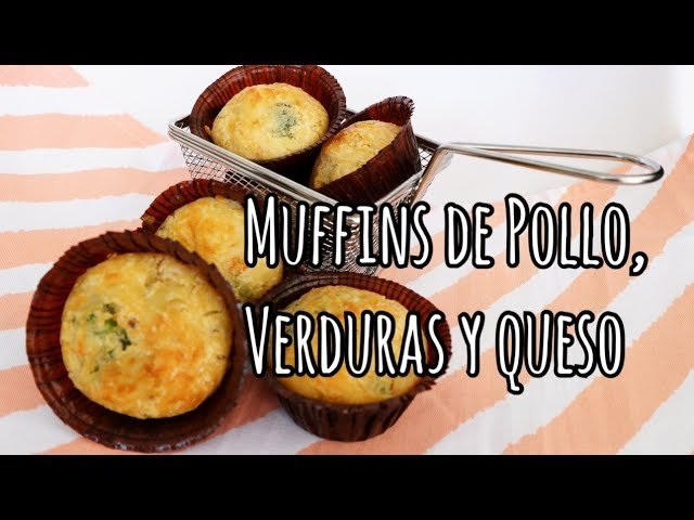 Receta de Muffins de pollo y queso