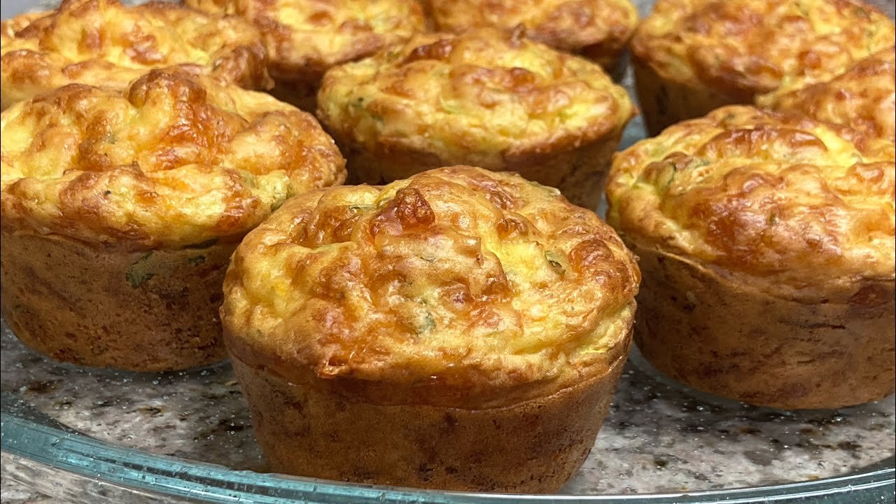 Receta de Muffins salados de calabacín