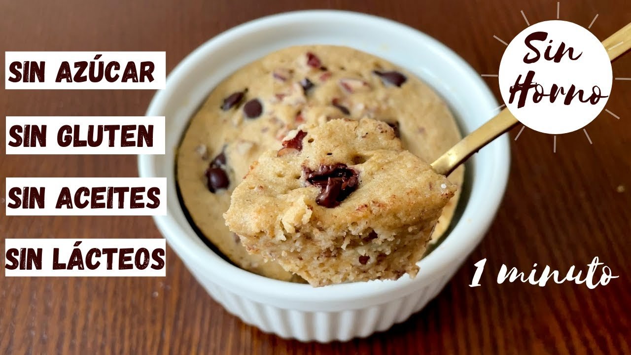 Receta de Mug cake de plátano y avena