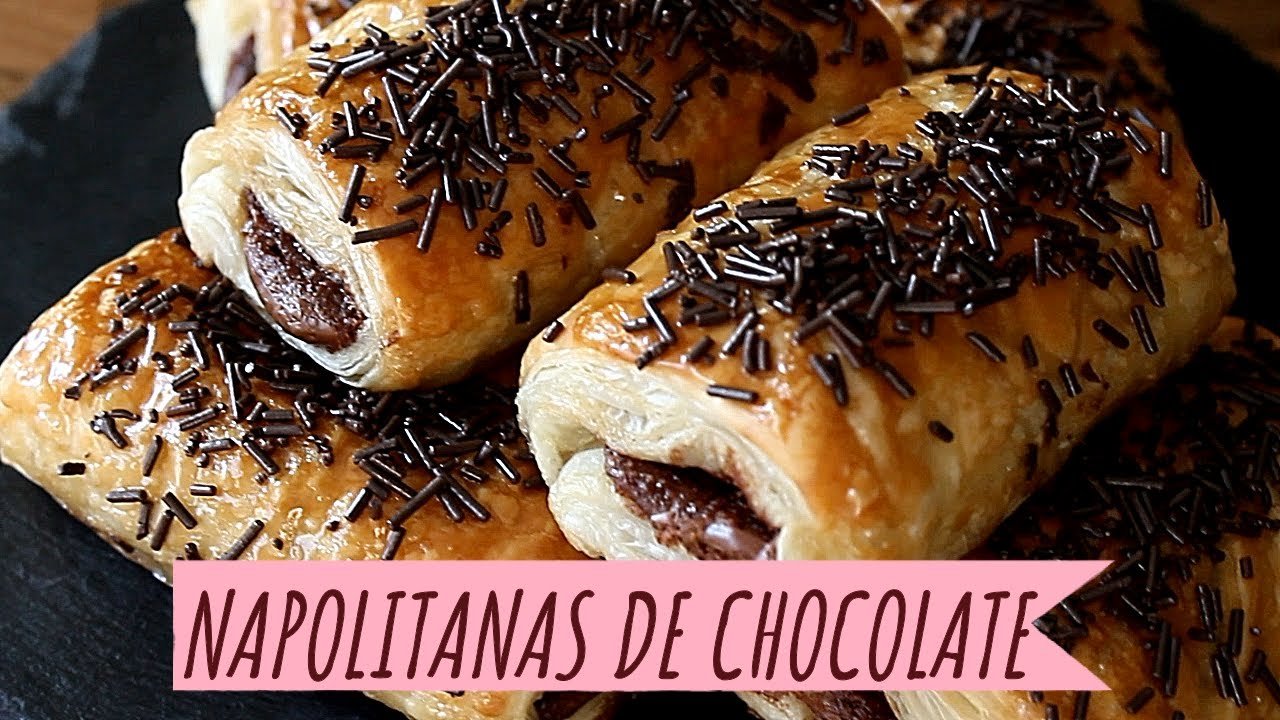 Receta de Napolitanas de chocolate