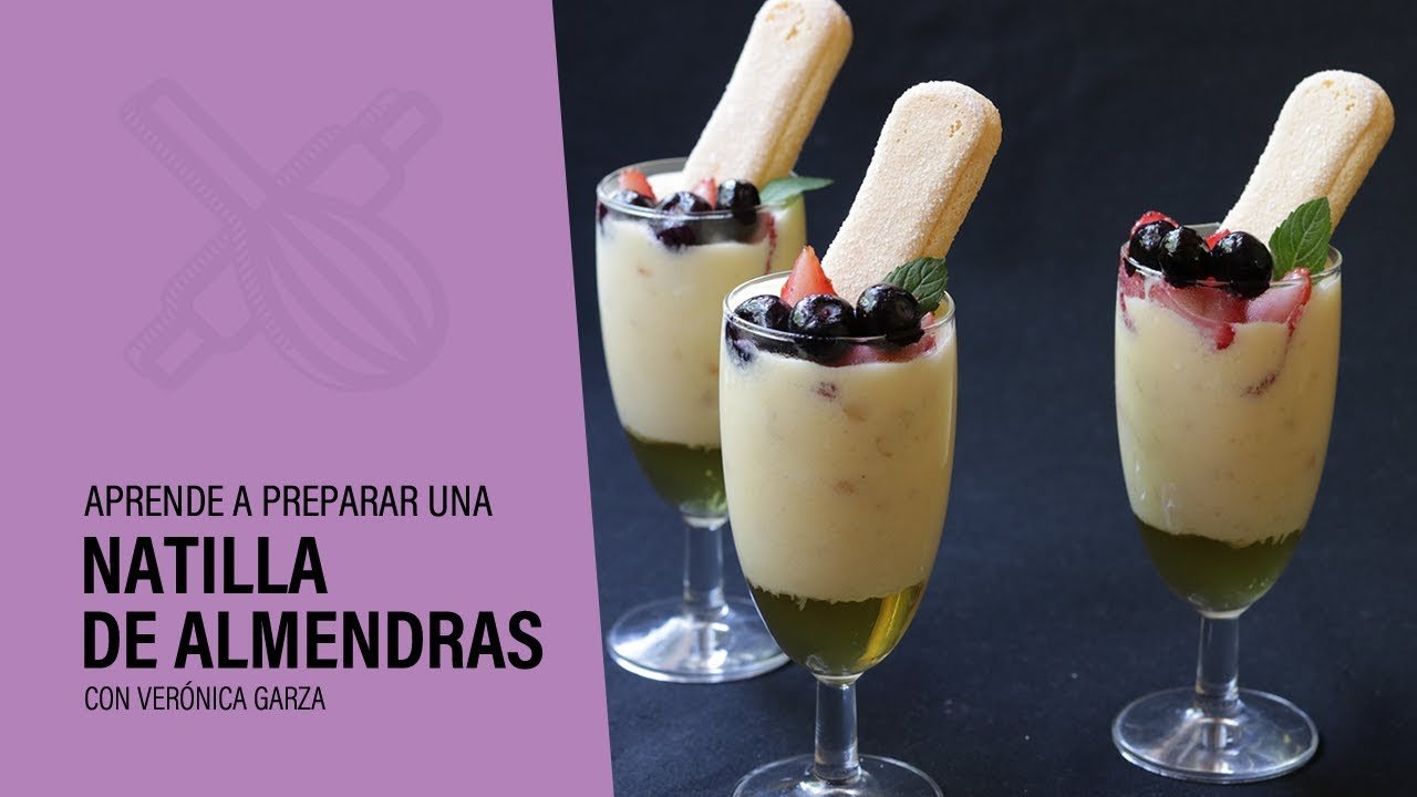 Receta de Natillas de almendra