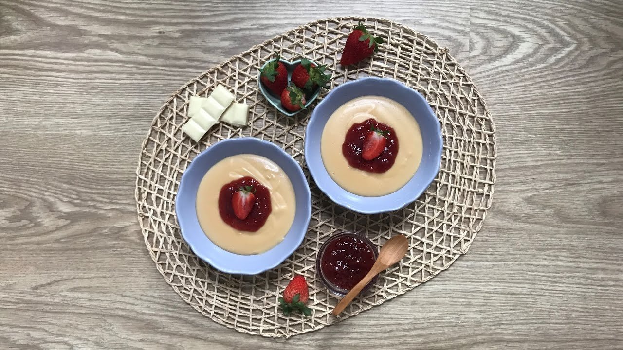 Receta de Natillas de chocolate blanco