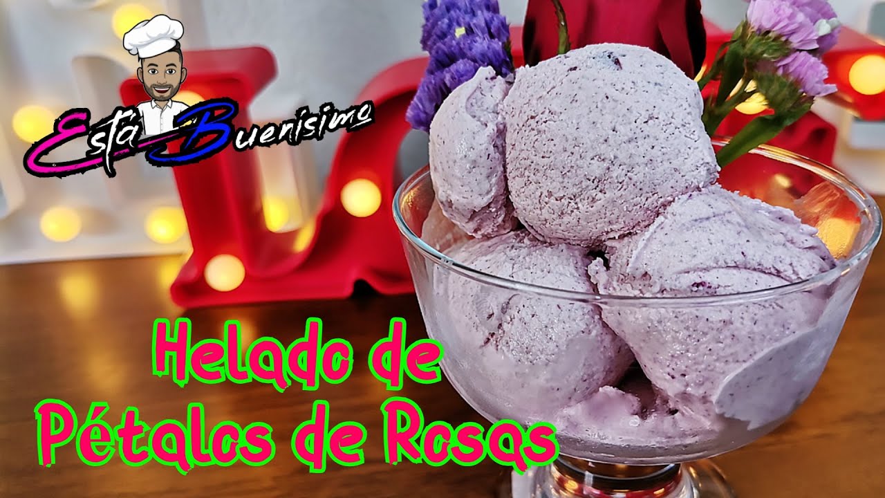 Receta de Nieve de pétalos de rosa