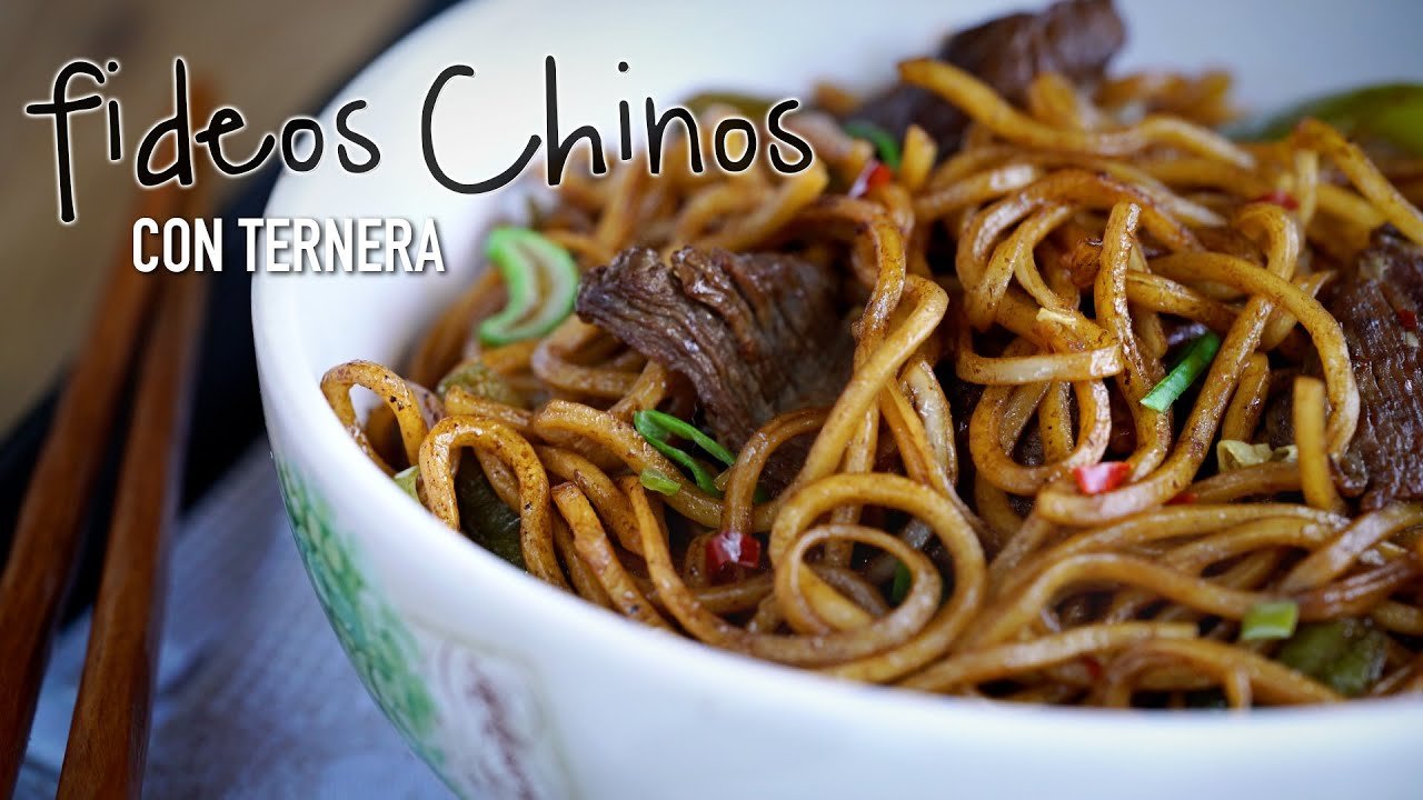 Receta de Noodles con ternera