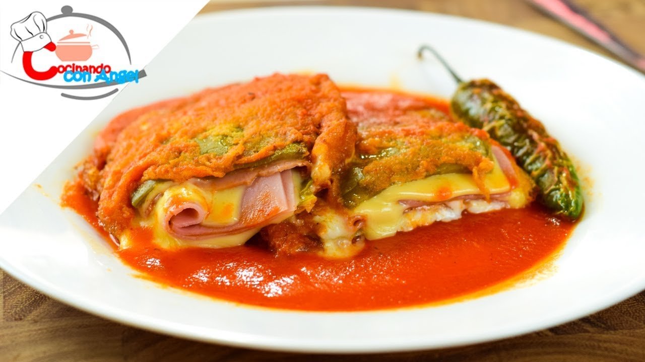 Receta de Nopales rellenos de jamón y queso