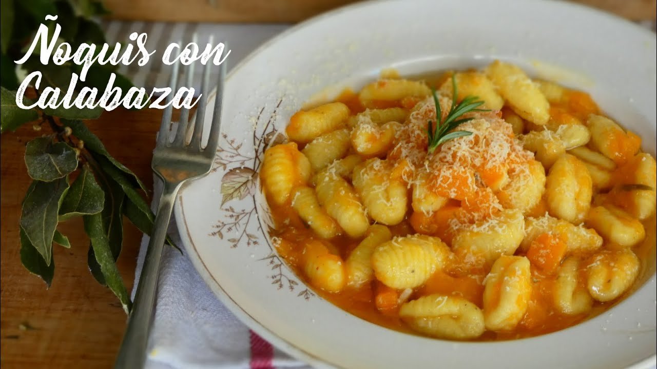 Receta de Ñoquis de calabaza y papa