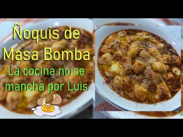 Receta de Ñoquis de masa bomba