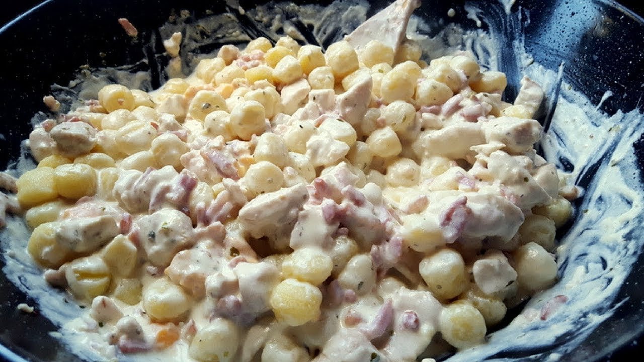 Receta de Ñoquis de papa con pollo