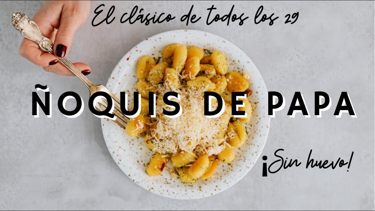 Receta de Ñoquis de papa sin huevo