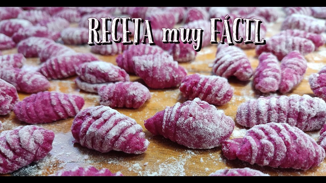 Receta de Ñoquis de remolacha