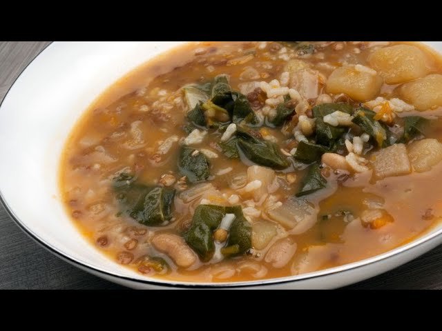 Receta de Olleta alicantina vegetariana