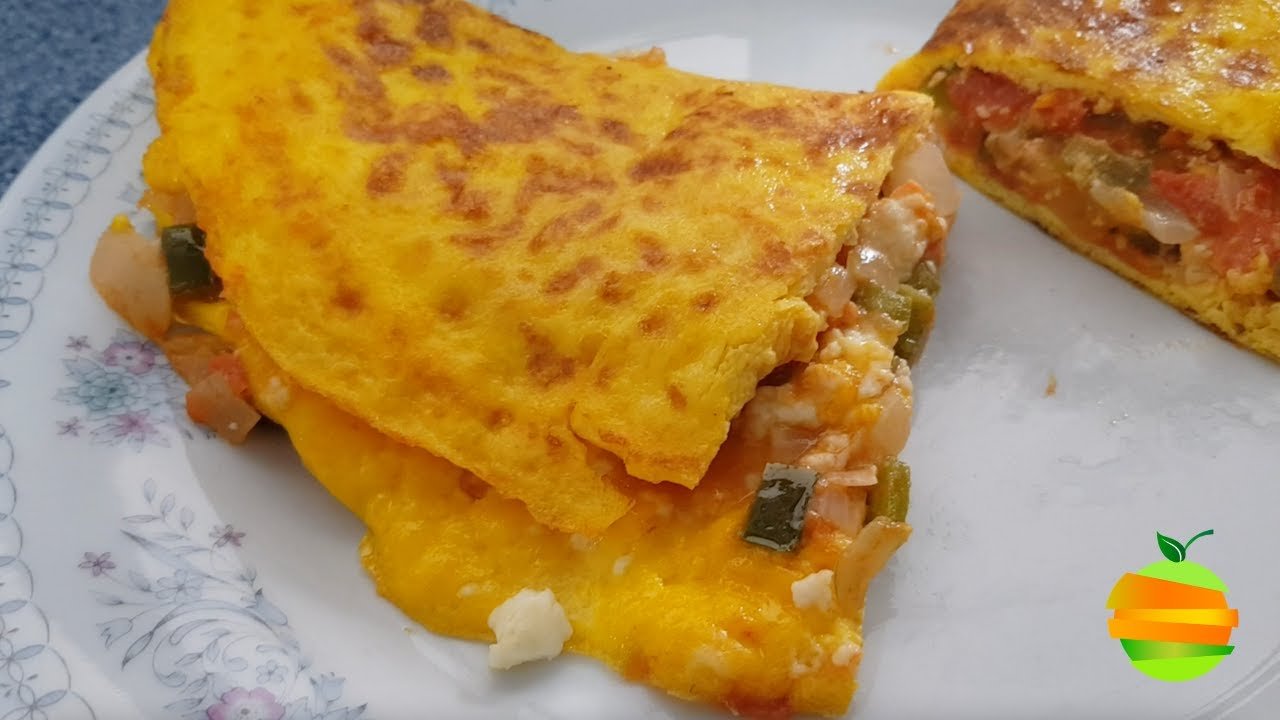 Receta de Omelette de huevo a la mexicana