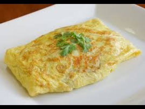Receta de Omelette de queso crema y cilantro