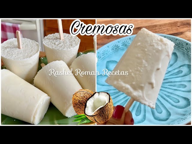 Receta de Paletas de coco
