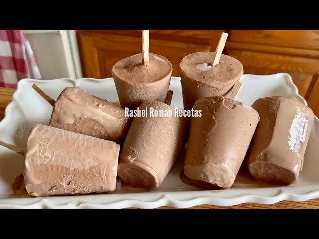 Receta de Paletas de hielo de chocolate
