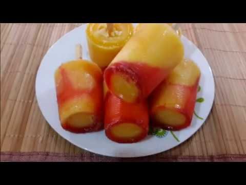 Receta de Paletas de hielo de mango con chamoy