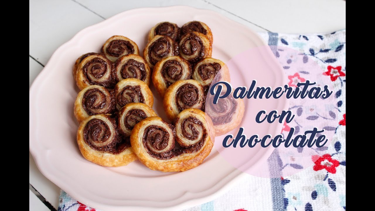 Receta de Palmeritas de hojaldre con chocolate