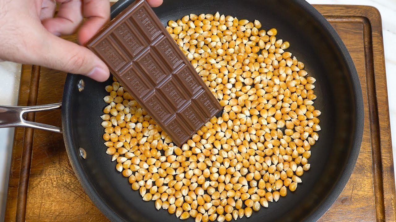 Receta de Palomitas con chocolate