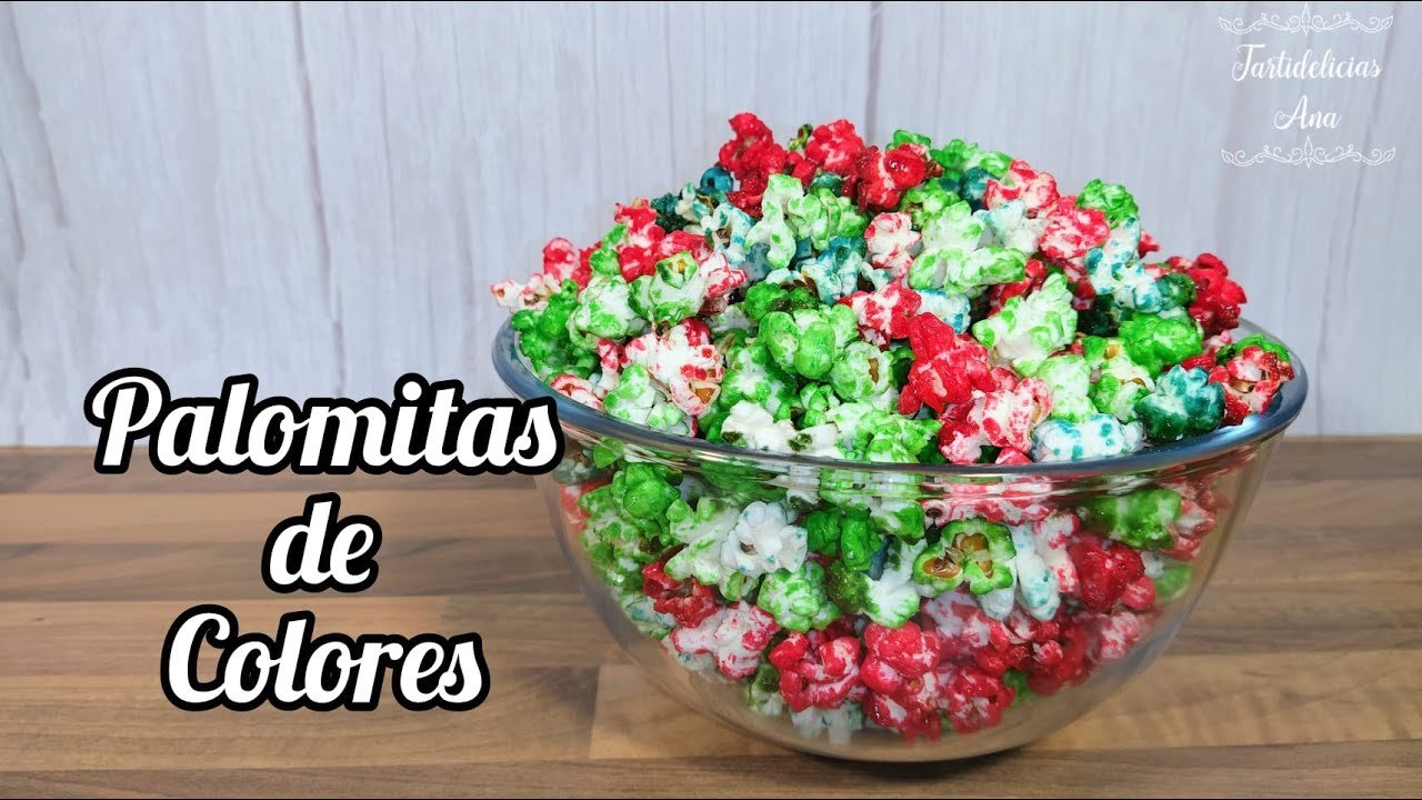 Receta de Palomitas de colores