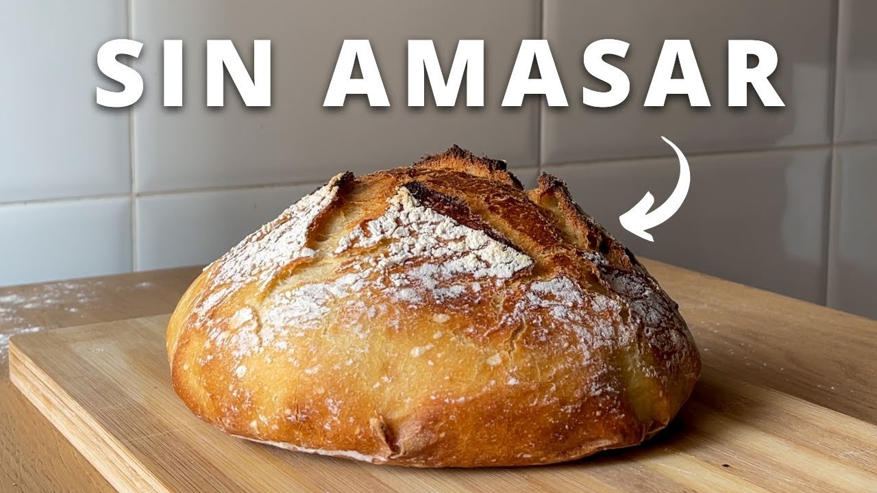 Receta de Pan casero sin amasar