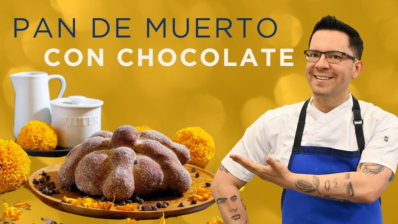 Receta de Pan de muerto relleno de chocolate