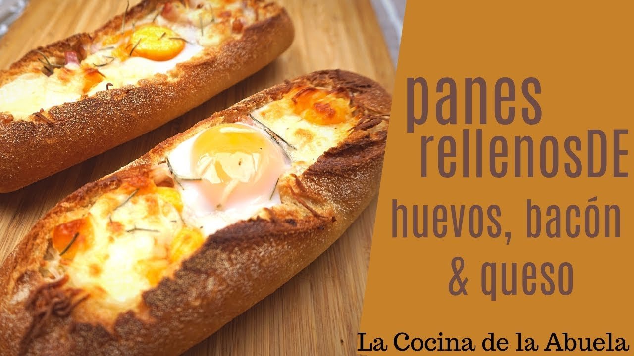 Receta de Pan relleno de queso y bacon al horno