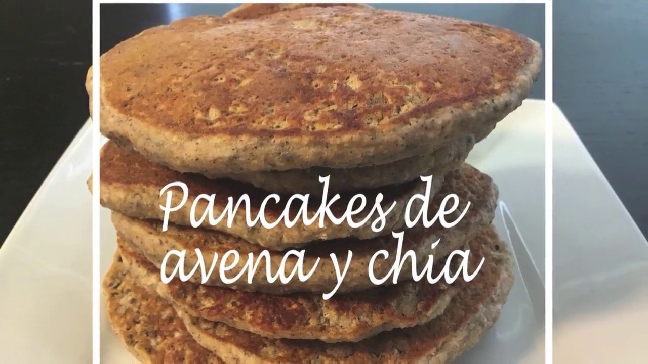 Receta de Pancakes de semillas de chía y avena