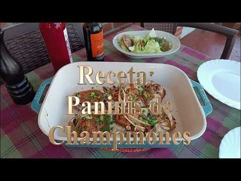 Receta de Paninis caseros de champiñones