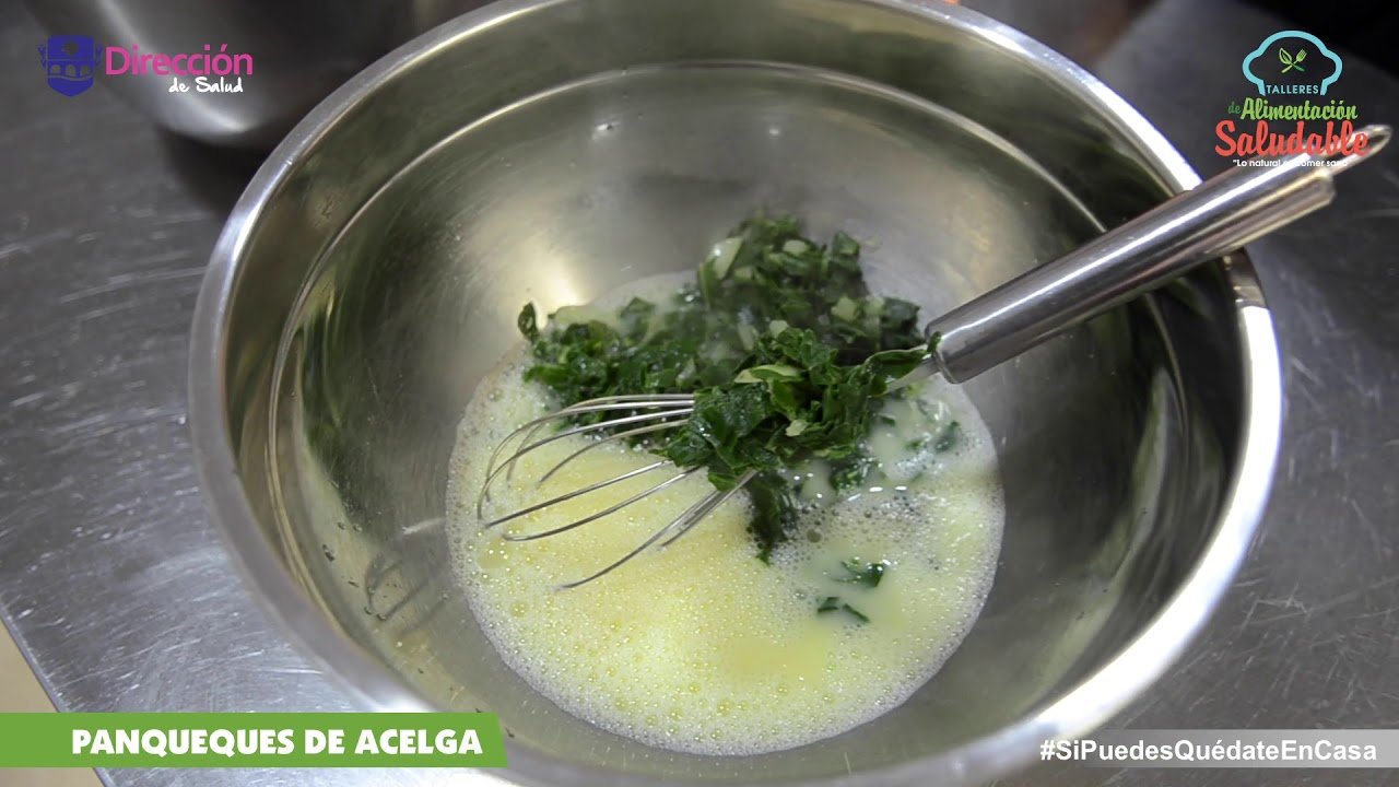 Receta de Panqueques de acelga