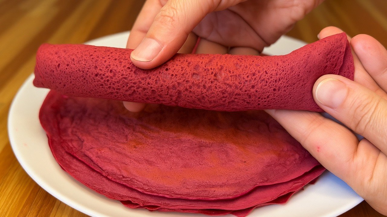 Receta de Panqueques de remolacha