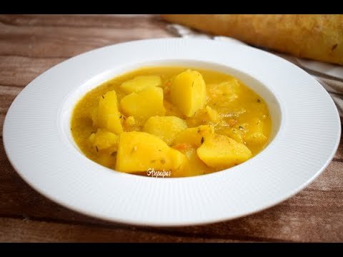Receta de Papas guisadas solas