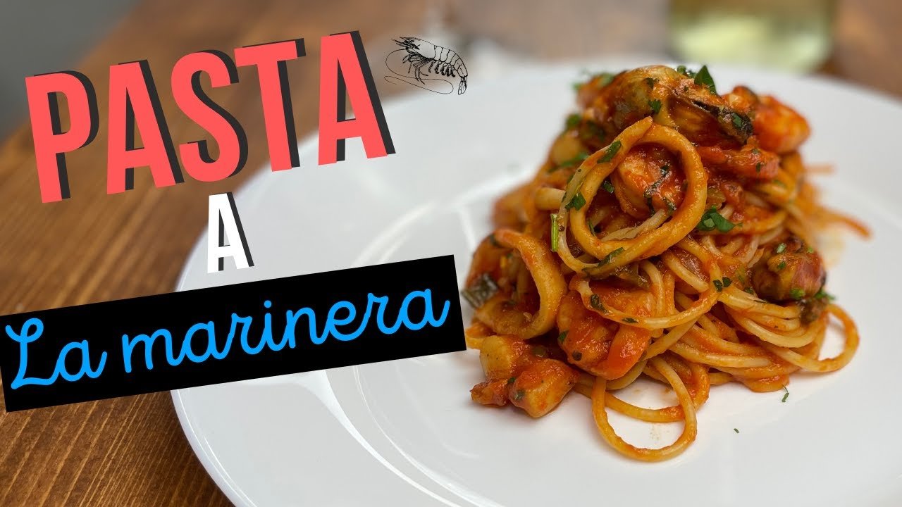 Receta de Pasta con mariscos en salsa roja