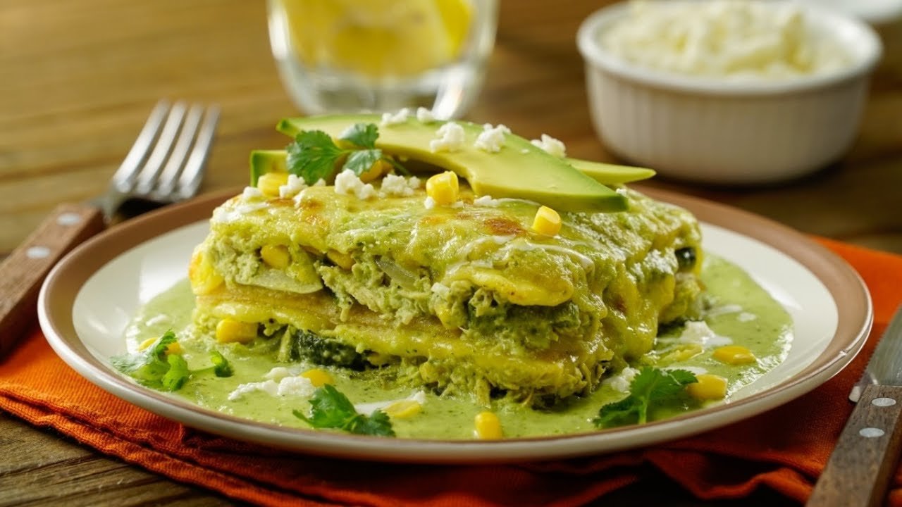 Receta de Pastel azteca verde