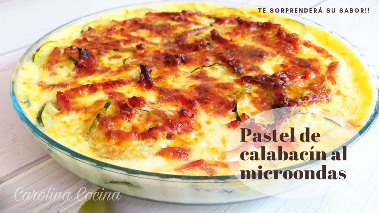 Receta de Pastel de calabacín al microondas