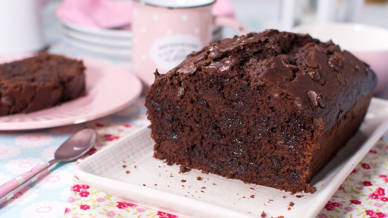 Receta de Pastel de chocolate con relleno de plátano