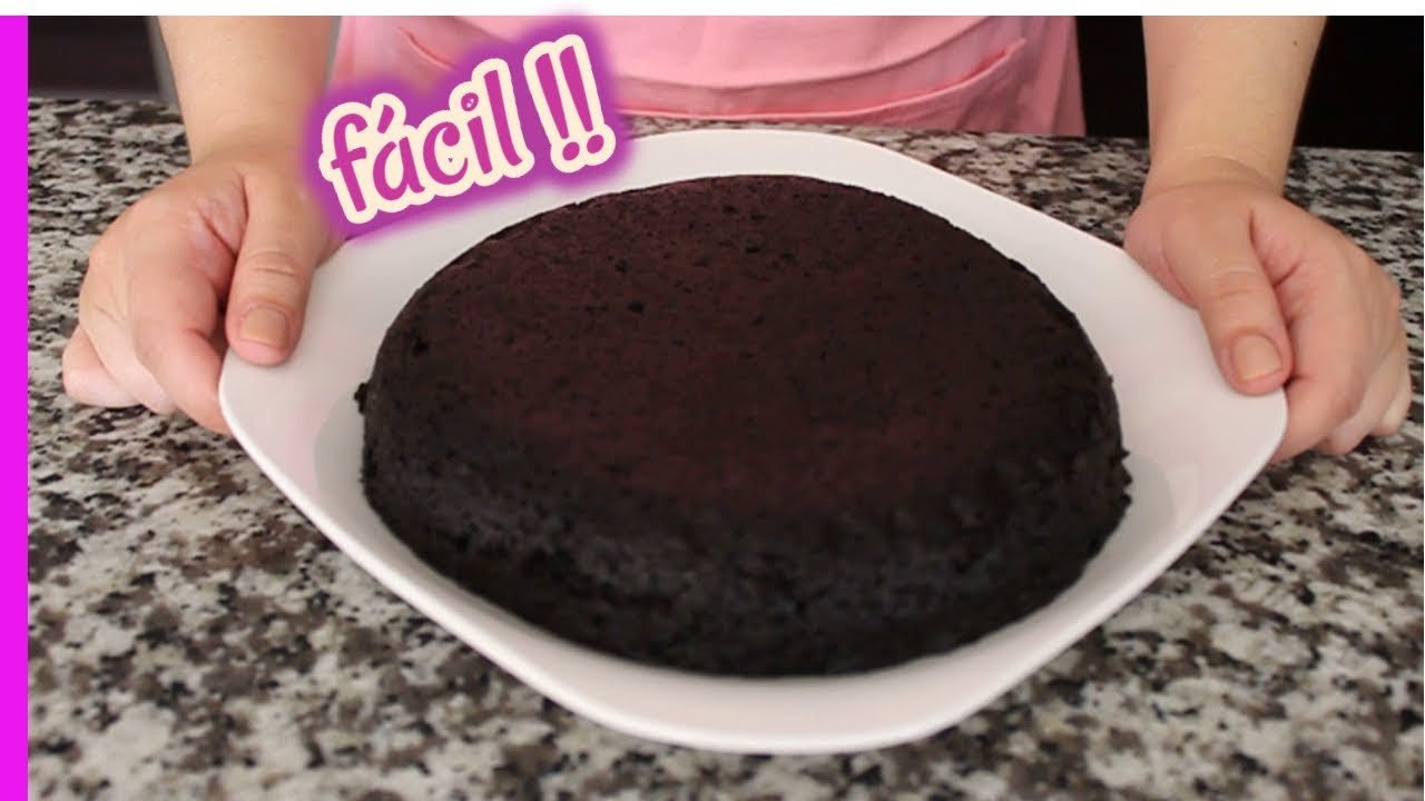 Receta de Pastel de chocolate sin horno solo 3 ingredientes